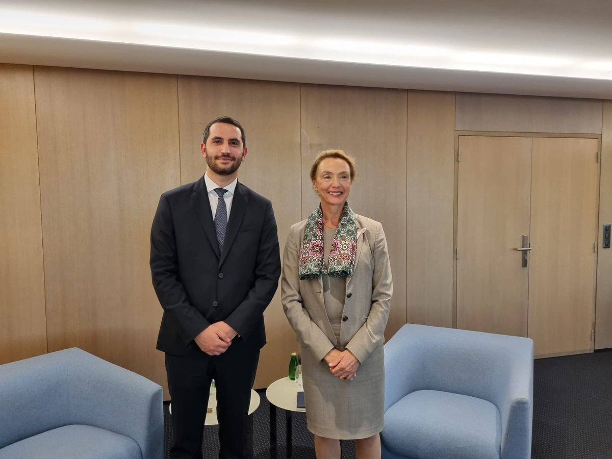 RubenRubinyan's tweet photo. Met #CoE SG @MarijaPBuric today. Presented the latest Azerbaijani agression against Armenia and the humanitarian consequences. Discussed the #CoE role. https://t.co/xAgMapuqHU