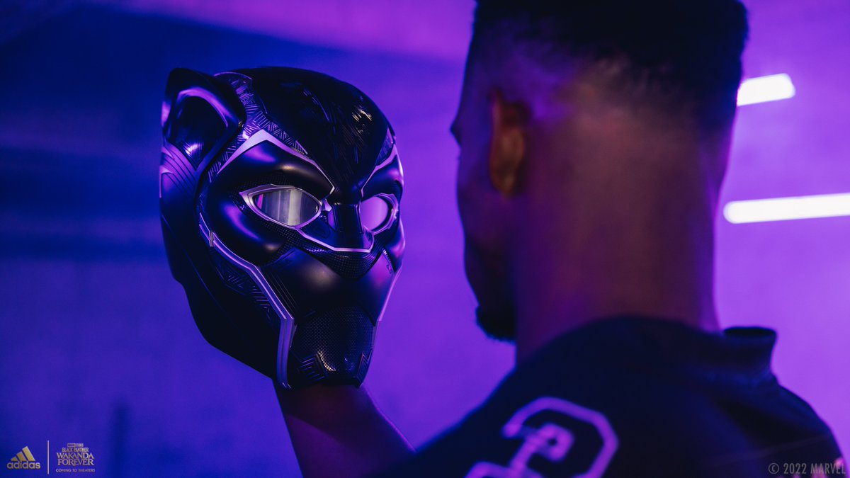 Rolling up in style to Monday night 🔥 Don’t miss @TeamJuJu tonight in this 1-of-1 Black Panther inspired @Lexus 🖤💜 #adidasFootball x @MarvelStudios #WakandaForever