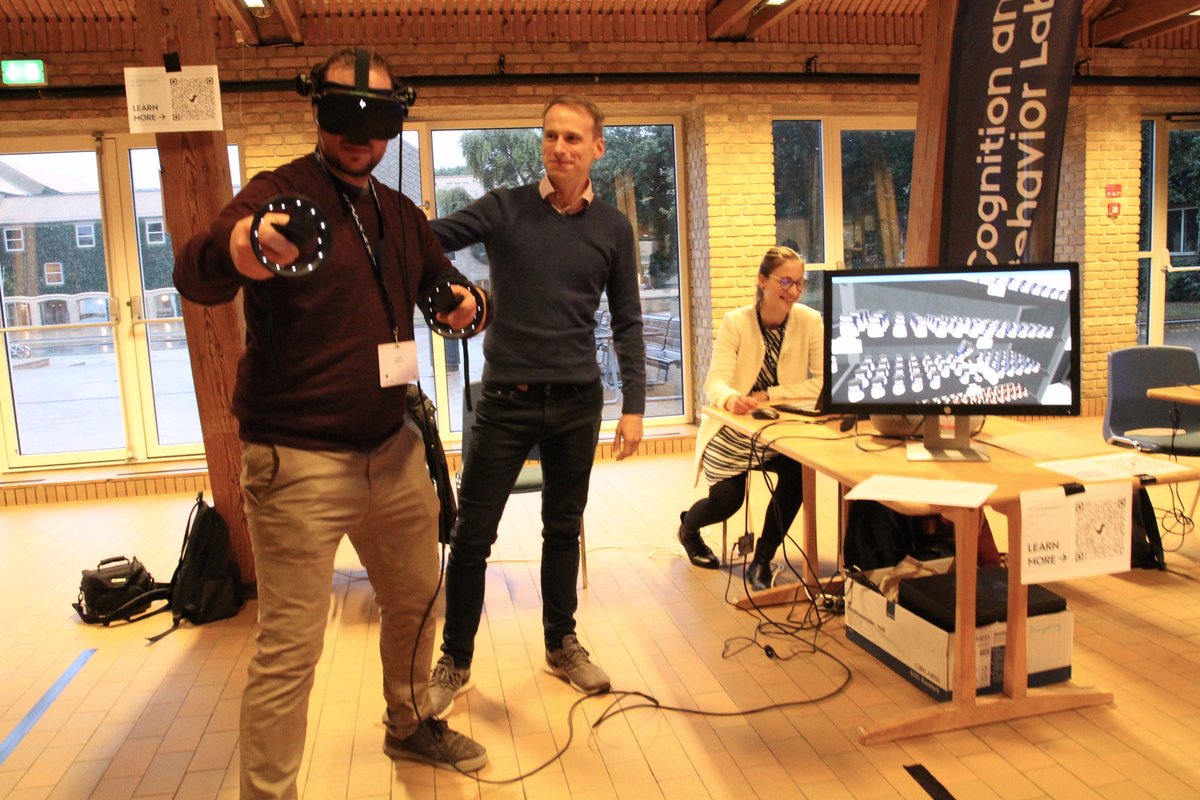 Cognition and Behavior Lab (@cobelab) on Twitter photo COBE Lab is represented <a href="/NordiCHI/">NordiCHI</a>. Anne Peschel,
<a href="/dariusfrank_com/">Darius-Aurel Frank</a>, and Jason DiPalma are currently demoing their VR retail lab, funded by the FOODHAY project, at Stakladen <a href="/MAPPCentre/">MAPP Centre</a> COBE Lab is represented <a href="/NordiCHI/">NordiCHI</a>. Anne Peschel,
<a href="/dariusfrank_com/">Darius-Aurel Frank</a>, and Jason DiPalma are currently demoing their VR retail lab, funded by the FOODHAY project, at Stakladen <a href="/MAPPCentre/">MAPP Centre</a>