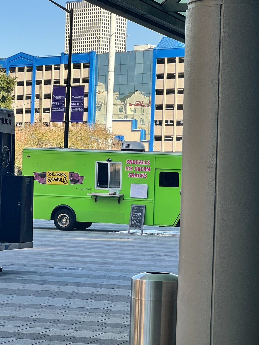 sdjblaze's tweet photo. @WEFTEC thanks @NewOrleansENMCC for working with @WEForg to bring food trucks to WEFTEC. Located outside of Hall D on Heritage Porch from 12-2pm Mon-Wed. https://t.co/CFUI9DsPzD