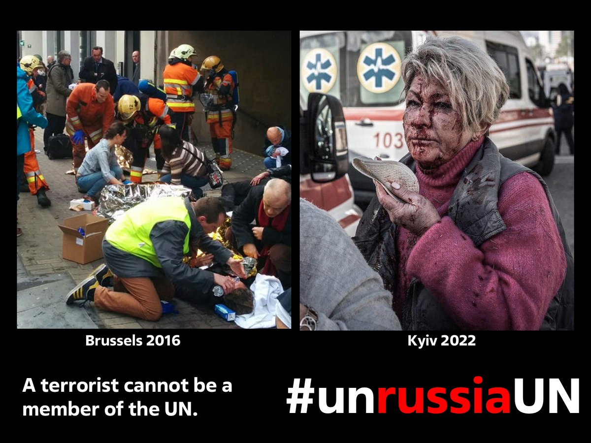 mintsyfra's tweet photo. We have a historic chance to put an end to the biggest swindle in the history of international politics – russia's illegal membership in the UN. Get out the russians of the UN! Sign the petition 👉https://t.co/eenbrMooNa
👉share the hashtag #unrussiaUN https://t.co/fX6PDI4EVL