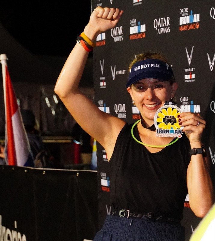 Racing with a mission 🥇

This fall, @madmadden_ competed in the Ironman Maryland and fundraised to support Her Next Play along the way. Marguerite showed her dedication to our mission by sharing knowledge and resources across her communities. Thank you Marguerite!