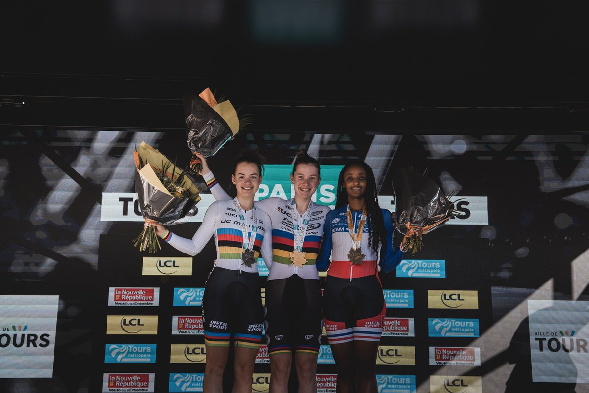 Juniors :
🥇 Aurore Pernollet - Comité Centre - Val de Loire de Cyclisme
🥈 <a href="/ClemenceChereau/">Clémence Chereau</a> - Comité Centre - Val de Loire de Cyclisme
🥉 Farrah Prudent - Comité Ile de France
