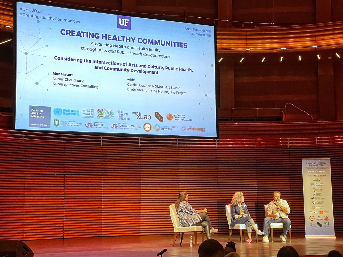 Jeremy Frusco (@jfrusco) on Twitter photo Clyde Valentin (One Nation/One Project) reflecting on hip hop culture and the instinct to express—an important reminder that hip hop culture has always encompassed public and community health while centering creative placemaking. #CHC2022 <a href="/UFCAM/">UF Center for Arts in Medicine</a> <a href="/UF_CAME/">UF Center for Arts, Migration + Entrepreneurship</a> Clyde Valentin (One Nation/One Project) reflecting on hip hop culture and the instinct to express—an important reminder that hip hop culture has always encompassed public and community health while centering creative placemaking. #CHC2022 <a href="/UFCAM/">UF Center for Arts in Medicine</a> <a href="/UF_CAME/">UF Center for Arts, Migration + Entrepreneurship</a>
