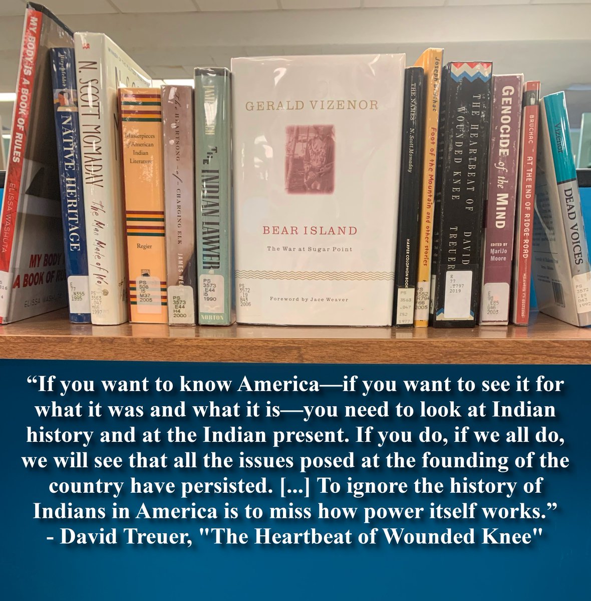OWULibraries's tweet photo. This Indigenous Peoples' Day, why not start reading a great book by an indigenous author? These and many more are available at Beeghly Library. https://t.co/uKXilfoljT
