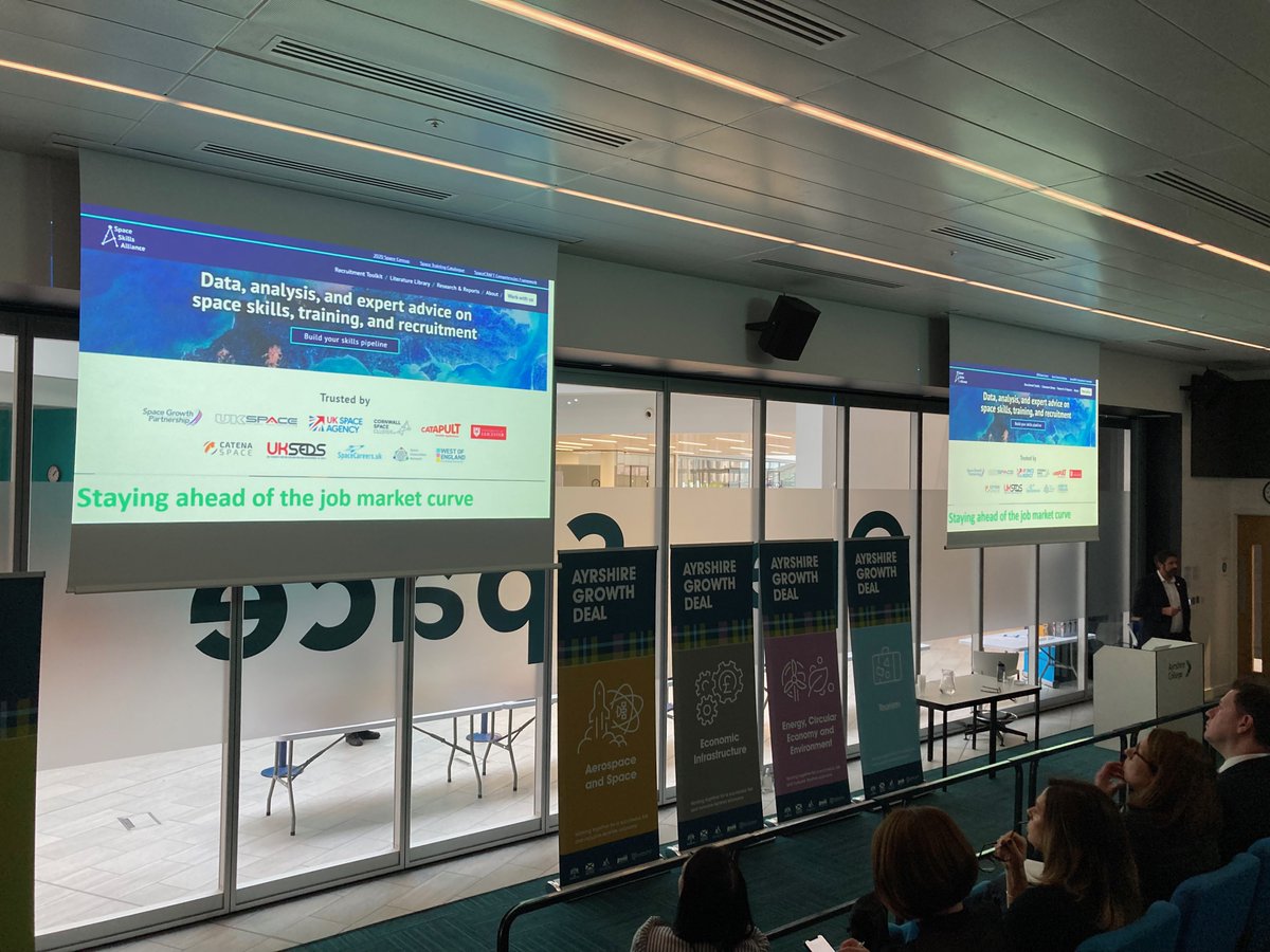 PrestwickSpace's tweet photo. IF YOU CAN DREAM IT, DO IT!

That was the message from Michael O'Brien, @southayrshire, to students across #Ayrshire promoting #STEM careers and apprenticeships at Prestwick Spaceport and Prestwick Aerospace to an audience of education leaders and head teachers. https://t.co/XMdQAoPbX7