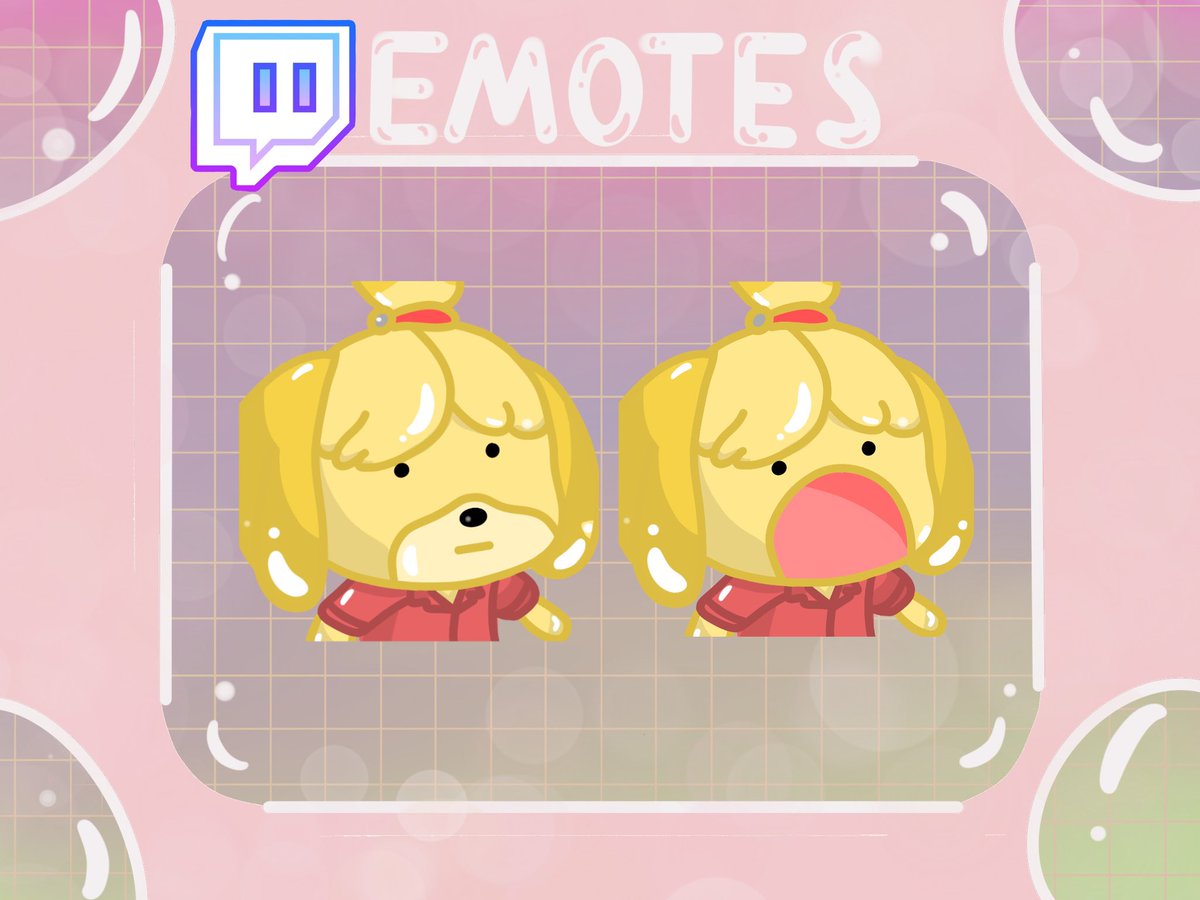 bubblimotes's tweet photo. Melinda Emotes now in my shop☺️ #emotes #AnimalCrossing #melinda #twitchemotes https://t.co/LXFxW8fEL3