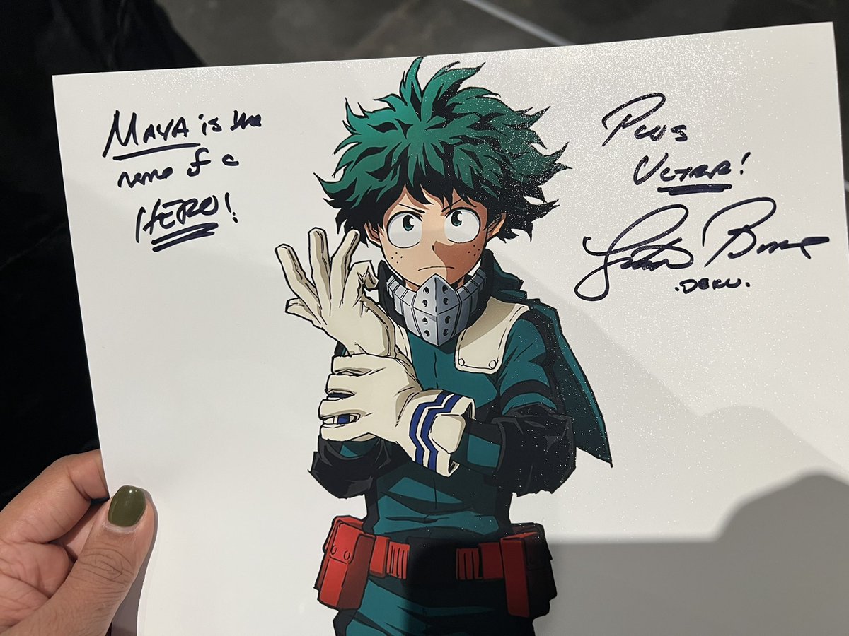 MetallicMay's tweet photo. It was lovely to meet @justinbriner at @NY_Comic_Con yesterday! Had a blast! 🤩 #justinbriner #myheroacademia #mha #NYCC2022 #comiccon https://t.co/eadc2P7kRI