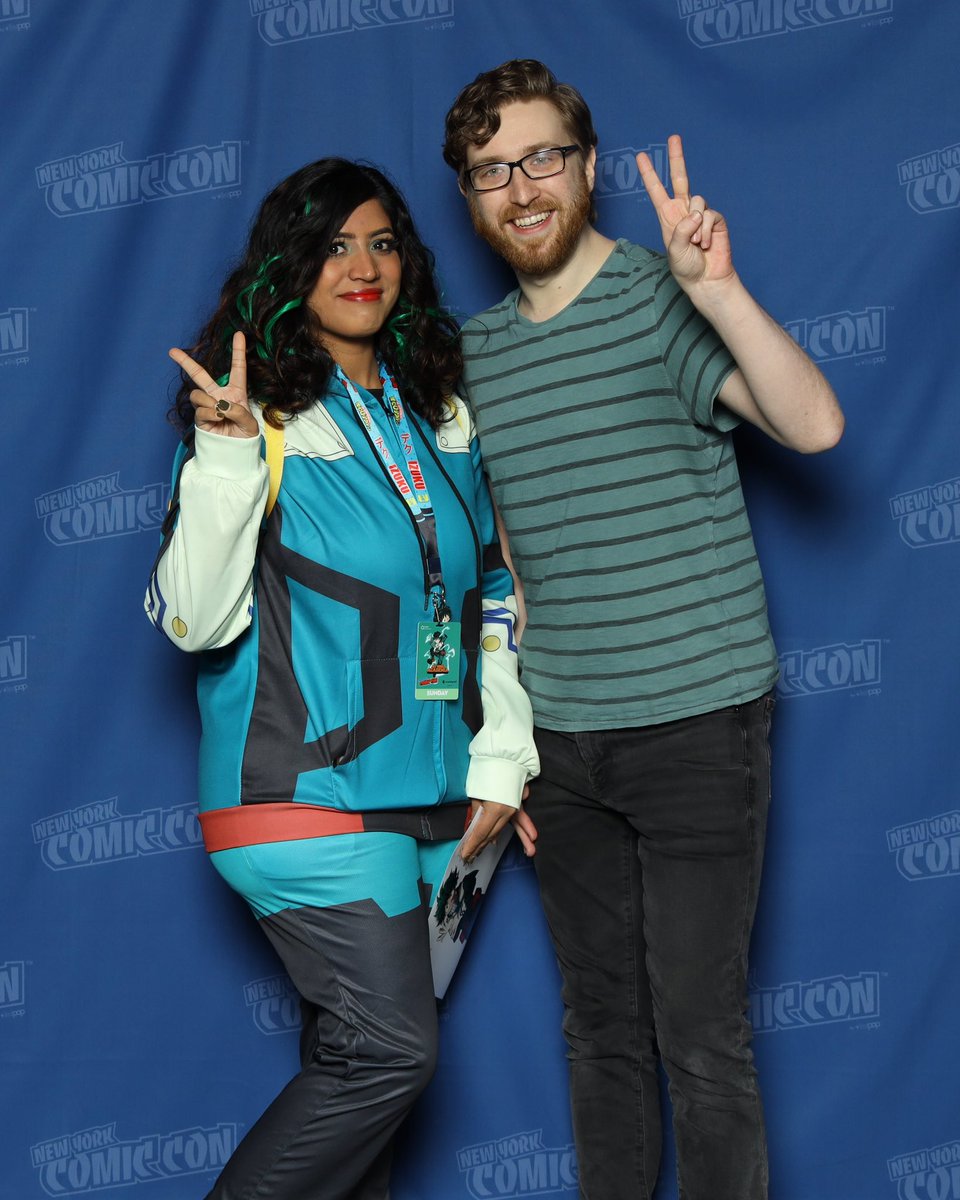 MetallicMay's tweet photo. It was lovely to meet @justinbriner at @NY_Comic_Con yesterday! Had a blast! 🤩 #justinbriner #myheroacademia #mha #NYCC2022 #comiccon https://t.co/eadc2P7kRI