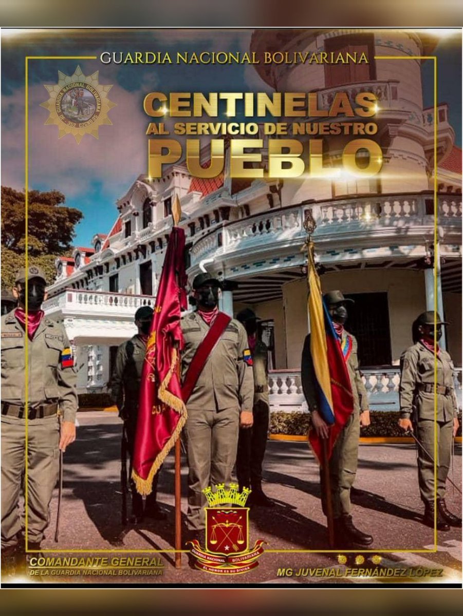 GuerreroIsamar1's tweet photo. #10Oct Nuestros Centinelas Permanentes de la Patria, siempre al servicio del Pueblo Venezolano.

¡VENCEREMOS!
 #FuerzaPuebloLasTejerías
#GNBProtectoresDelPueblo
#FANByPuebloUnidos https://t.co/B2DnkfyGtS