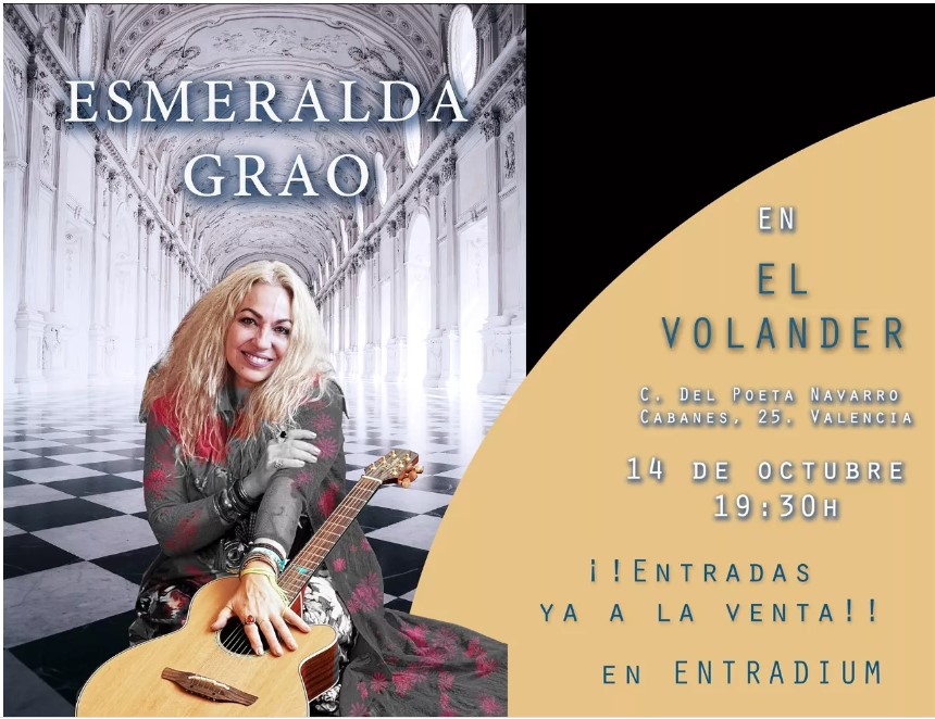 jamvzopo's tweet photo. Próximos maravillosos conciertazos de nuestra querida y encantadora #MagaDeLaMúsica @esmeralda_grao:
-14/Octubre a las 19:30h. en #ElVolander @pub_el, Valencia
-16/Octubre a las 20:30h. en #NewFizz, Barcelona
-28/Octubre en el #RincónDelArteNuevo @RINCONDELARTENU, Madrid
🎤❤️ https://t.co/zFWGVPF063