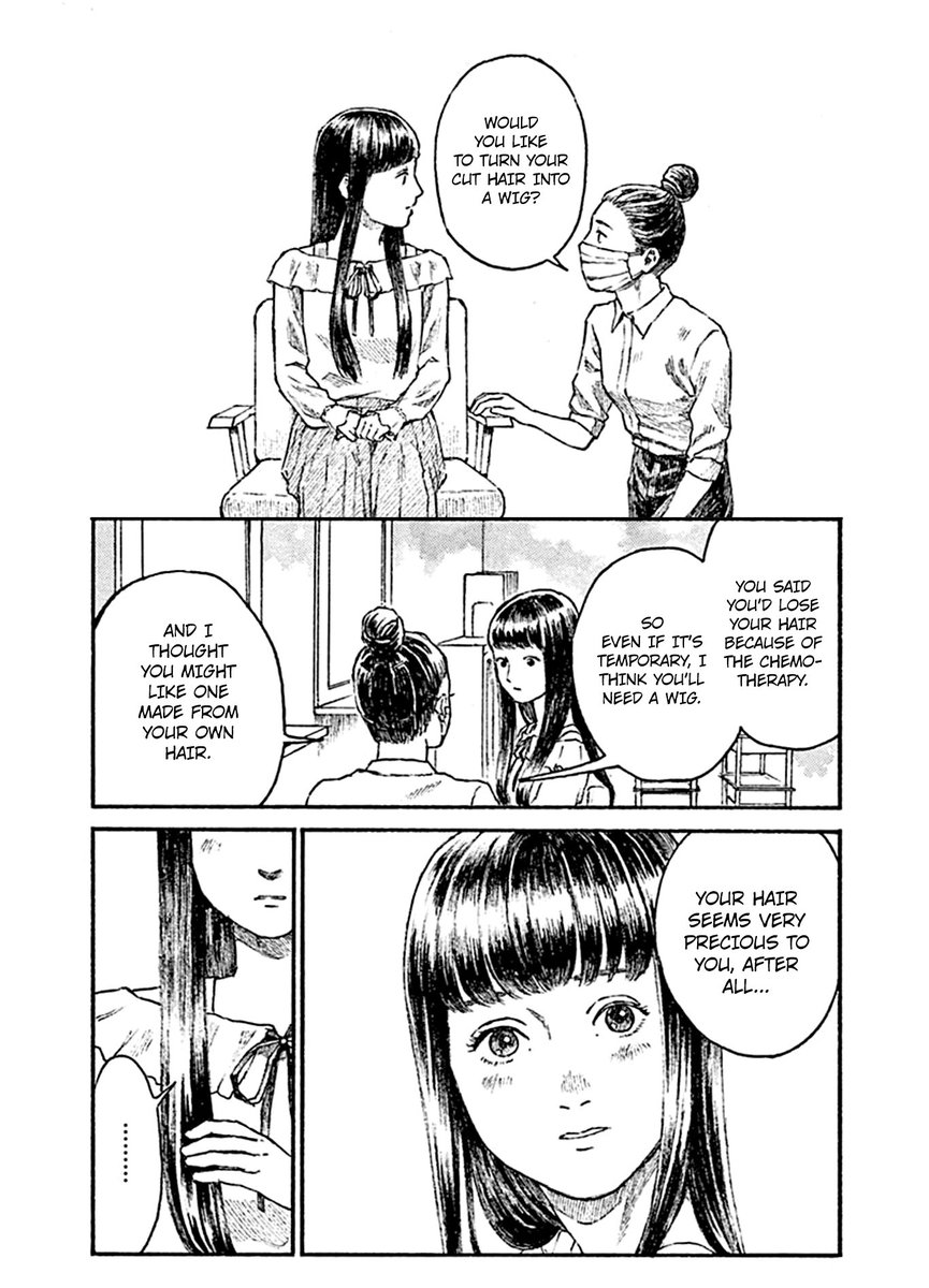 i just read and wanted to recommend The Depth of the Sky, a single volume manga about an incarcerated woman who's training to be a hairdresser - surprisingly sweet and thoughtful! 