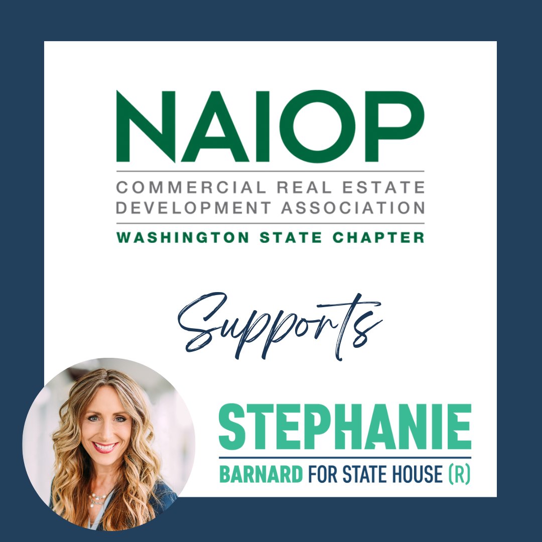 Stephanieforwa's tweet photo. NAIOP Washington State, the Commercial Real Estate Development Association, provides outstanding education and networking opportunities, while fighting tirelessly to create a favorable climate to conduct commercial real estate. Thank you NAIOP Washington State for your support. https://t.co/HtddnUK9fL
