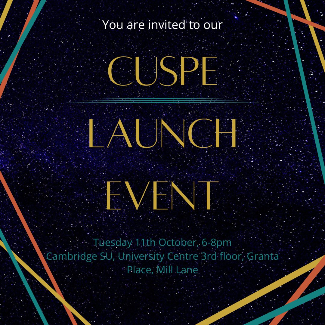 🚨CUSPE's 2022-23 Launch Event is tomorrow between 6-8PM!🚨

Join us for networking with other science policy enthusiasts, a detailed introduction to CUSPE and of course free food and drink!

Signup through the link below:
eventbrite.co.uk/e/cuspe-2022-2…