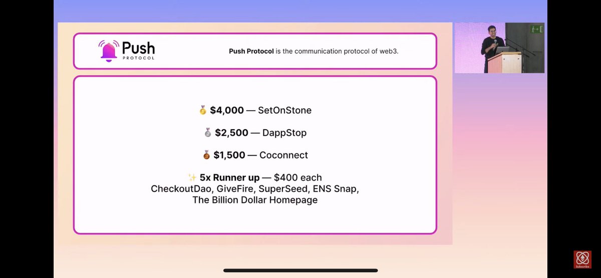 0xdappstop's tweet photo. We've got 5prizes from very amazing projects. It is a great honour to be trusted by these wonderful projects! 
<List of projects>
- Optmism @optimismFND
- Klaytn @klaytn_official
- Push protocol @pushprotocol
- Polygon @0xPolygon
- IPFS @IPFS https://t.co/iUR4JGzwmf