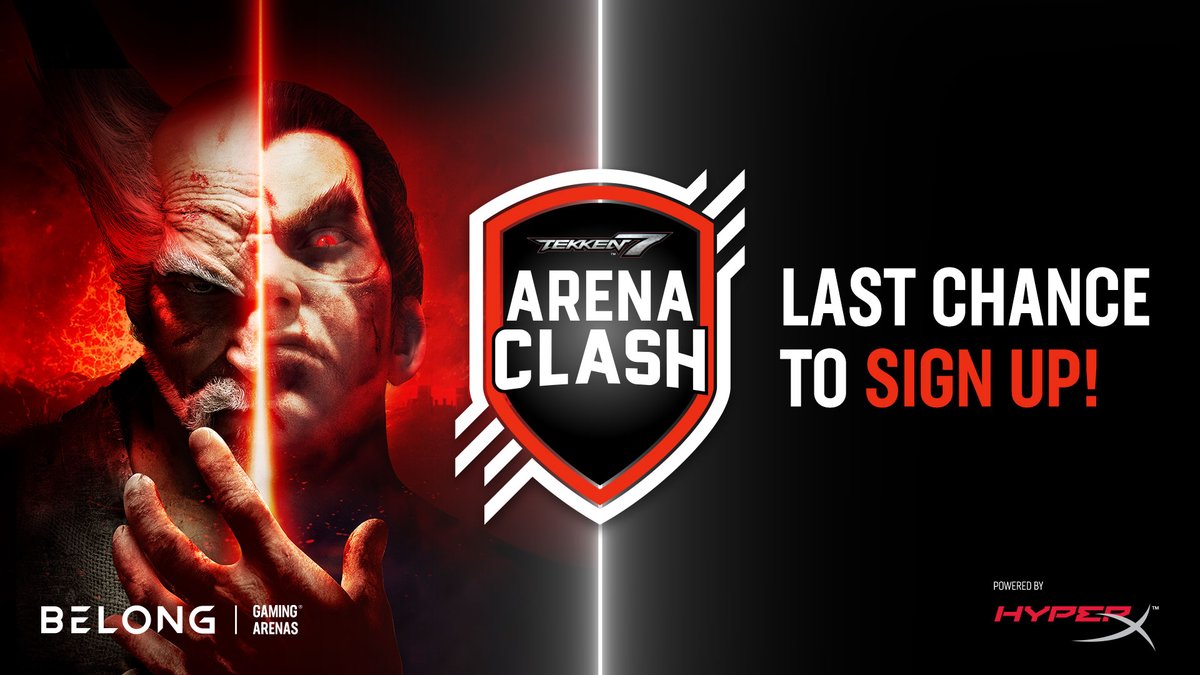Want to win some cash? Have you got skills in #Tekken? Then we have a tournament for you!

But you'll need to be quick &amp; signed up....qualifiers are fast approaching.
📍Your local arena
🕕17:45pm - 9pm
📅13/10
🤑£2,600 prize pool

Find out more &amp; sign up belong.gg/arena-clash/te…