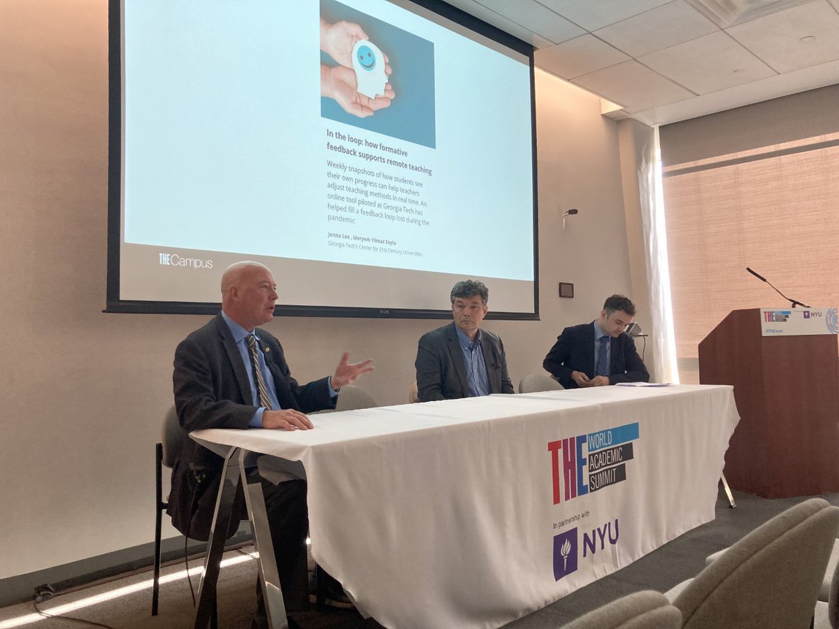 Center for 21st Century Universities (C21U) (@c21u) on Twitter photo This morning at #THEWAS, C21U and GTPE's Steve Harmon had a fantastic discussion with Kirk Ambrose (<a href="/ucboulder/">CU-Boulder</a>) and Lewis Tuthill (<a href="/timeshighered/">Times Higher Education</a>) about the critical role of innovation and community in support of teaching trajectories. This morning at #THEWAS, C21U and GTPE's Steve Harmon had a fantastic discussion with Kirk Ambrose (<a href="/ucboulder/">CU-Boulder</a>) and Lewis Tuthill (<a href="/timeshighered/">Times Higher Education</a>) about the critical role of innovation and community in support of teaching trajectories.