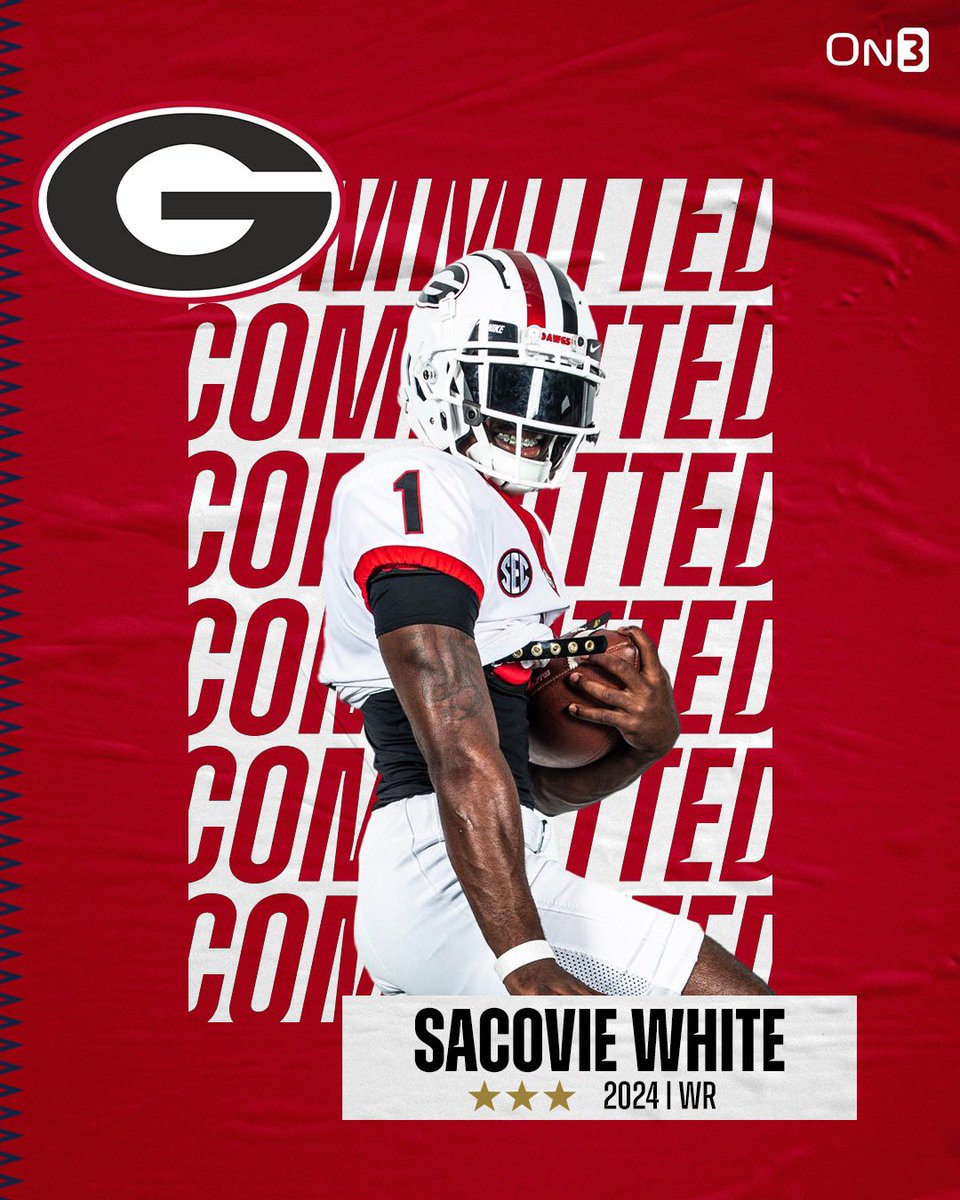 ChadSimmons_'s tweet image. Breaking: 2024 playmaker Sacovie White of Cass (Ga.) has committed to Georgia. #GoDawgs 

White breaks down his commitment: on3.com/college/georgi…