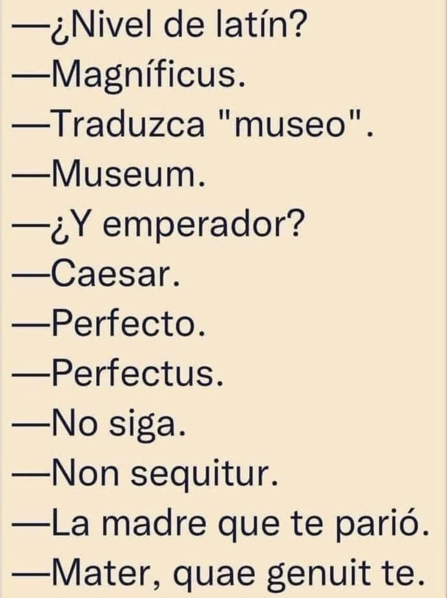 LaHantzz's tweet photo. Sabía Latín 🤣🤣🤣 https://t.co/k6nWUAq6Rd