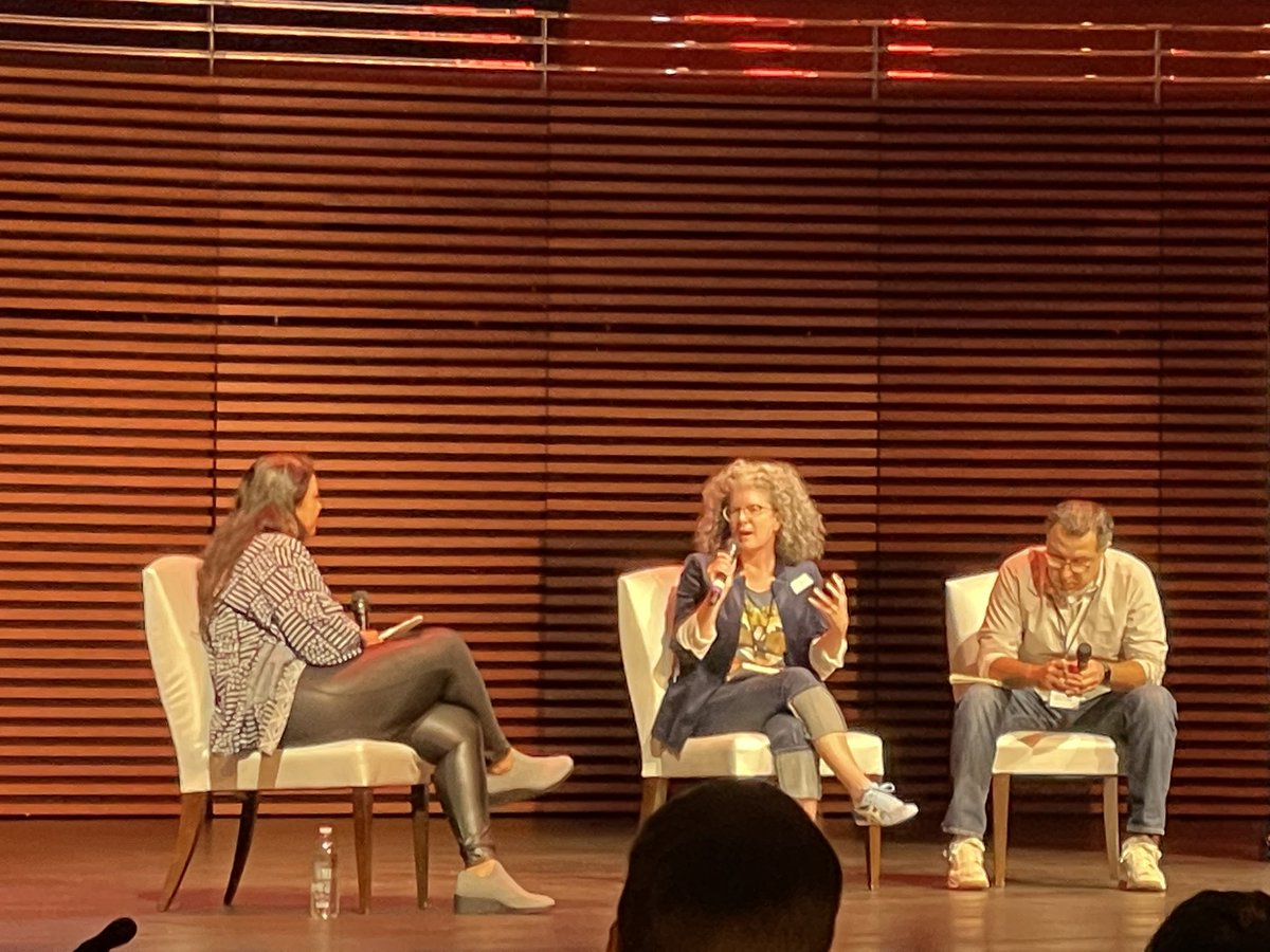 Carrie Boucher (NOMAD Art Studio) shouts out Emergent Strategy: Shaping Change, Changing Worlds by @adriennemaree who reminds us to “move at the speed of trust.” #chc2022