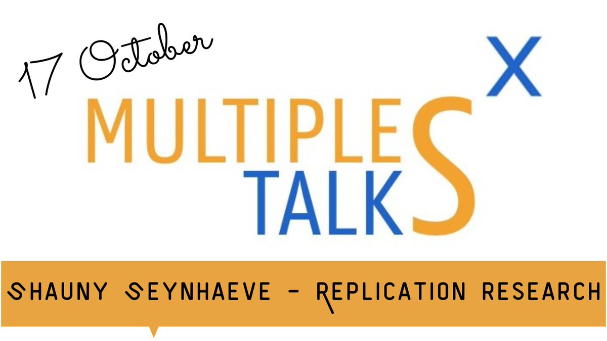 MULTIPLES_ugent's tweet photo. Good morning, MULTIPLES researcher, register for the MULTIPLEtalkS of Monday 17 October https://t.co/YCbs3VKxc8
Shauny Seynhaeve π¬ππ©βππ¨βππ Replication research in social sciences | Discussant: prof dr. Piet Van Avermaet
#MULTIPLEtalkS #PhD #methodology
@ResearchUGent
@ugentlw https://t.co/ELtv6GAdeZ