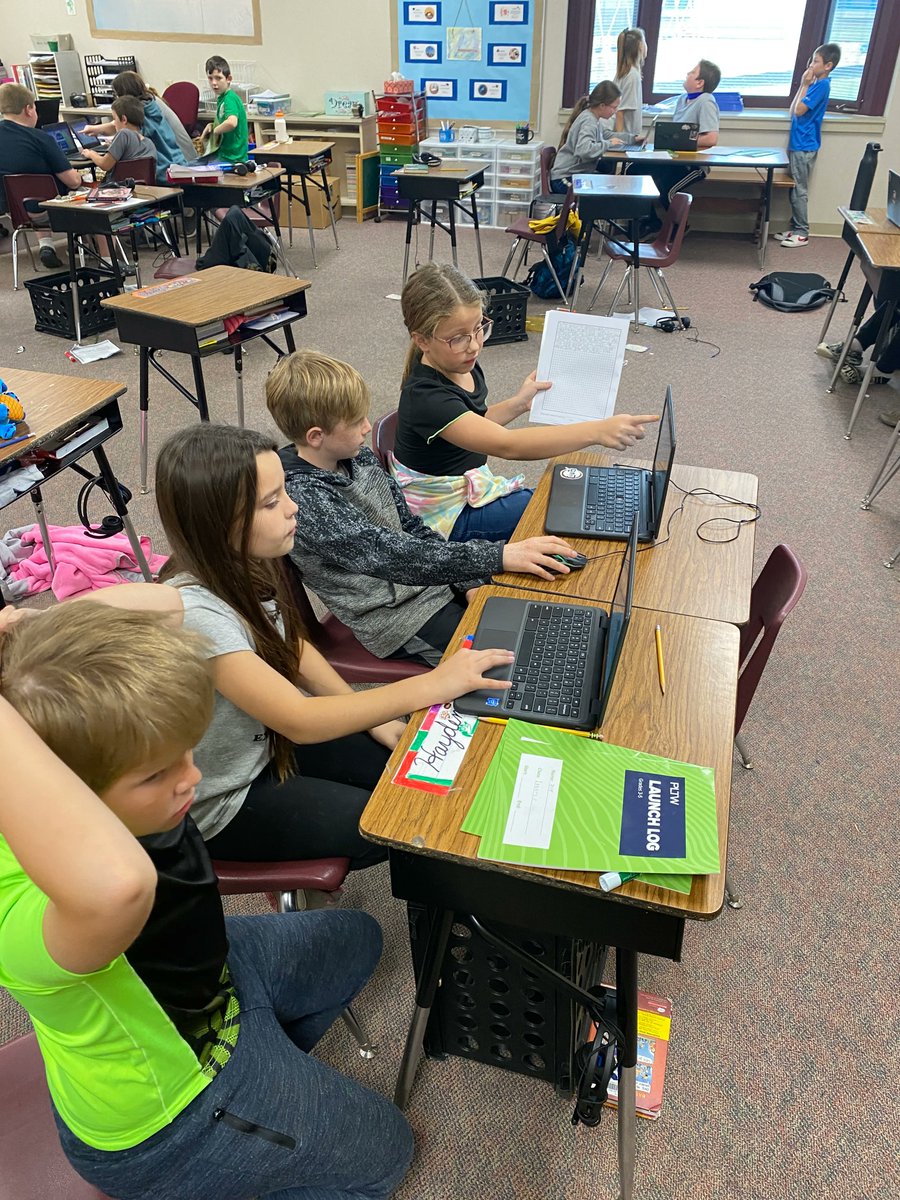 Western Wayne 4th-grade  students worked hard during their Hack-a-thon!  They were tasked with programming a video game that other students could play when they are bored. There was amazing collaboration and some awesome games were made!