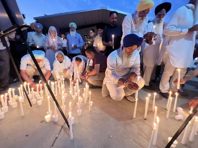 sikh_coalition's tweet photo. "No matter the distance, we're all connected. Especially when something so senseless and confusing happens. We all feel the impact.” A final candlelight vigil took place last night to honor Amandeep Singh, Jasdeep Singh, Jasleen Kaur, and Aroohi Dheri. https://t.co/PYkwIBrjOG https://t.co/c2UYWKJGiS