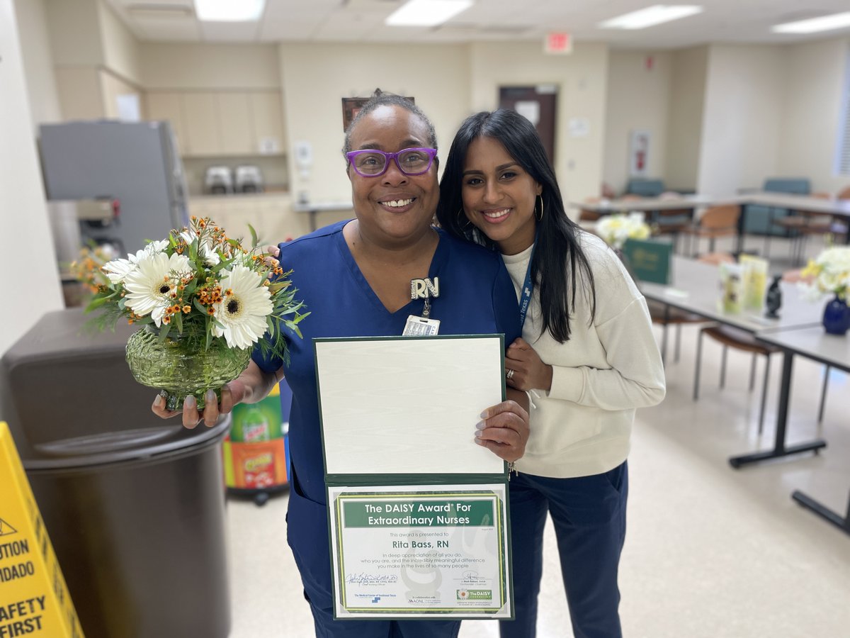 MedCenterSETX's tweet photo. This month's #DAISYAward recipient is Rita Bass, an RN in the Behavioral Health Department! @DAISY4Nurses
Click the link to see why she was nominated! https://t.co/vrEwJm2bnG
#DAISYfoundation #TheDAISYaward #DAISYnurse #MCSET #MCSETfamily #TheMedicalCenter #SoutheastTexas #SETX https://t.co/gS90i9vVS1