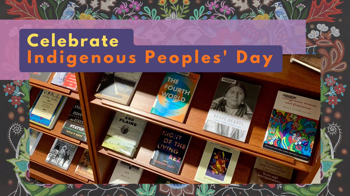 StKatesLibrary's tweet image. Today is Indigenous People’s Day. Visit the 2nd Floor atrium of the CdC Mon-Wed to connect with the BIPoC Faculty and Staff of Color Cultural Awareness Committee &amp;amp; the Library, and check out the library’s Indigenous Voices book display: libsearch.stkate.edu/discovery/coll…