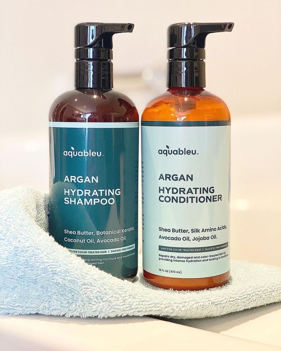 DRY HAIR? No more! Try our Argan Shampoo and Conditioner 💙

✅Deeply hydrating
✅Repairs dry, damaged hair
✅Safe for color-treated hair
✅Free of parabens, sulfates, and silicones