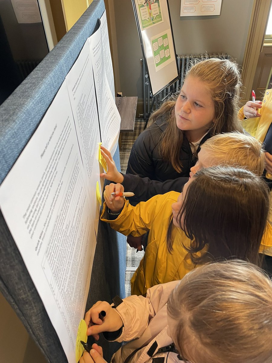 StowPrimary's tweet photo. Our P5-7 pupils visited the Station House on Friday to read the results of the Community Engagement Survey & give their thoughts & opinions on what the next steps & focus should be for the Stow Community @StowOfWedale #CommunityPartnerships #PupilVoice #MultigenerationalWorking https://t.co/tccQ77apr3