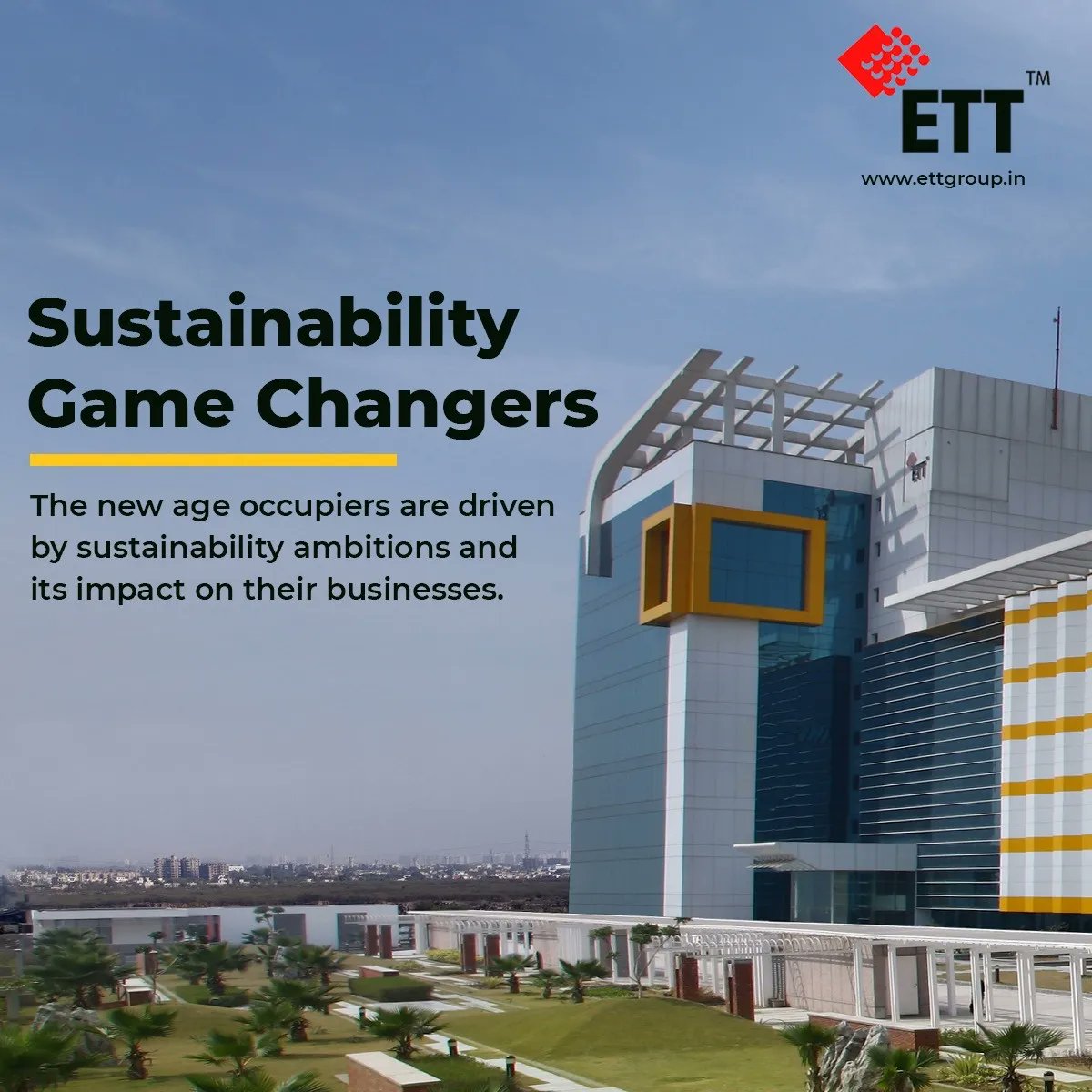ETTGroupIndia's tweet photo. Sustainable growth and development is key to our operations at ETT. So when you partner with us, we complement your sustainable goals and help expand them with renewable energy generation set ups and eco friendly and efficient power points. https://t.co/kws9WCMNNM