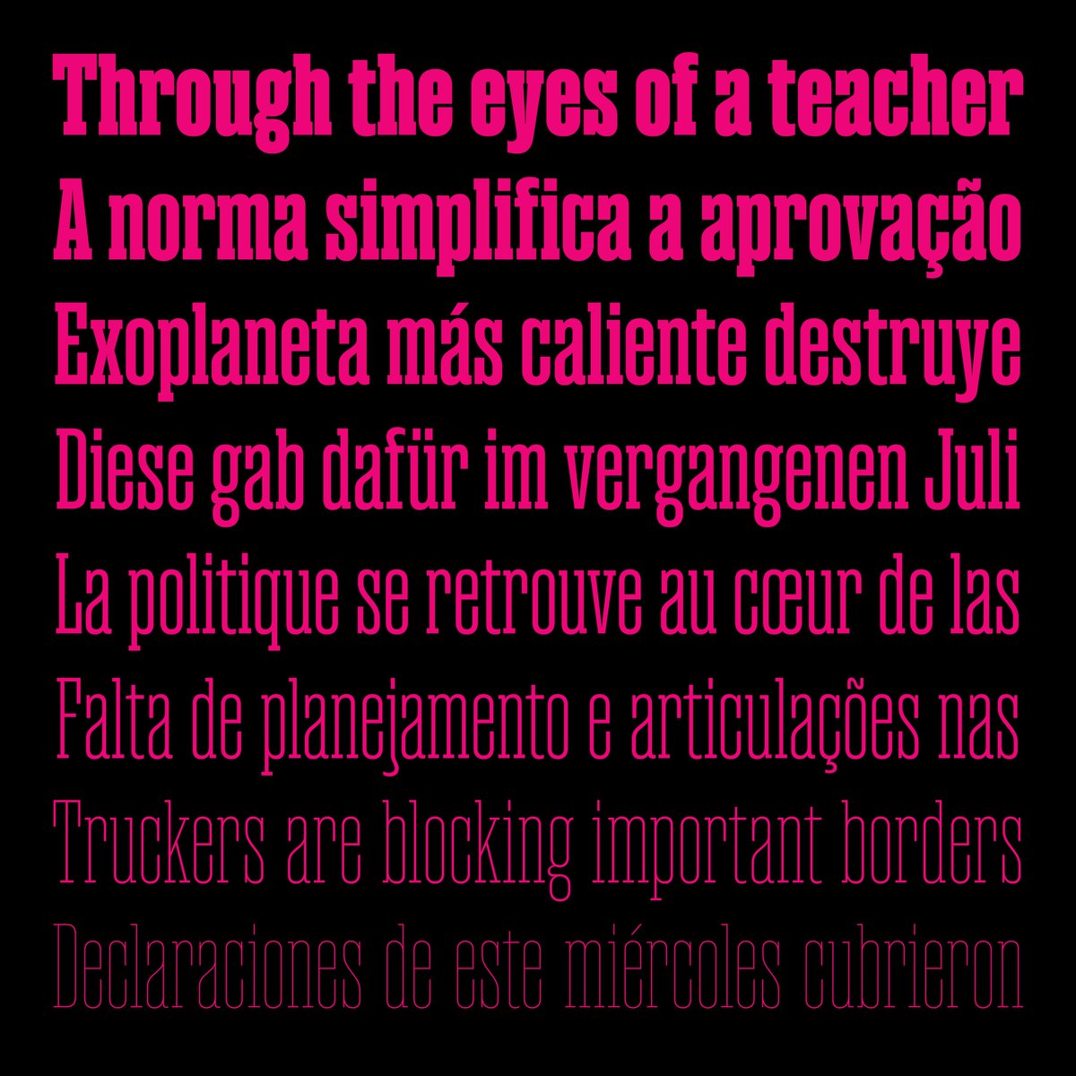NEW RELEASE: Magno Serif &amp; Sans

Magno is a superfamily in 8 condensed weights, obliques and several alternates. Read full story here: 

medium.com/@blackletra/de…

Type Design: <a href="/LucasGini/">gini in a bottle</a> 
Font Mastering: <a href="/harbortype/">Henrique Beier</a> 

Download Free Trials:
blackletra.com/trials