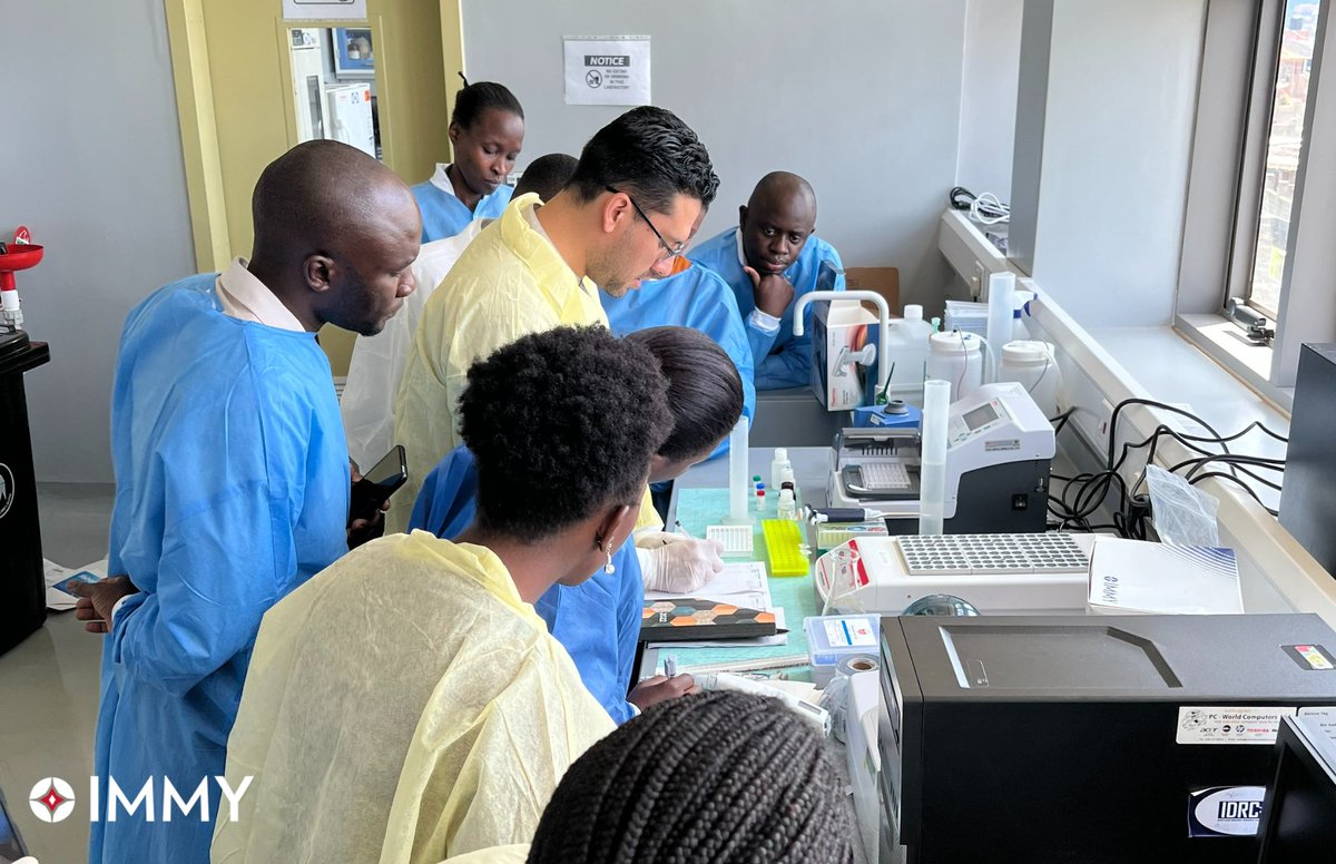 IMMYdiagnostics's tweet photo. Alongside David Meya of @IDIMakerere & Viola Kasone of Uganda National Health Lab, IMMY trained lab professionals from all over Uganda to use the diagnostics so that they may return to their respective regional labs & pilot a national screening program study conducted by #UNHLS. https://t.co/bqM9s3cWXY