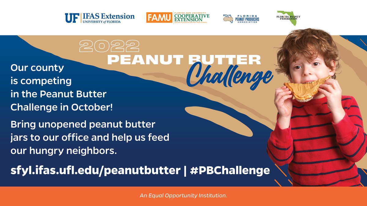 walcoextension's tweet photo. #uf #ifas #ufifas #extension #ufifasextension #universityofflorida #extension4all #waltoncounty #florida #waltoncountyflorida #waltoncountyextension #waltoncountymastergardeners #waltoncountymgs #waltoncounty4H #waltoncountyfair #peanutbutter #pbchallenge #peanutbutterchallenge https://t.co/BdY2EL4sQX