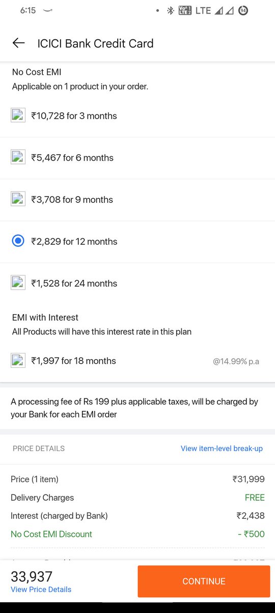 Rukkesh3's tweet photo. Ordered a GPU for 27249 (without no cost emi interest discount) from @Flipkart. But got charged interest by bank. My original should have been less but @flipkartsupport saying that you selected no cost emi but there will be interest. The below images are example of my problem. https://t.co/AtTJ2uQT4K