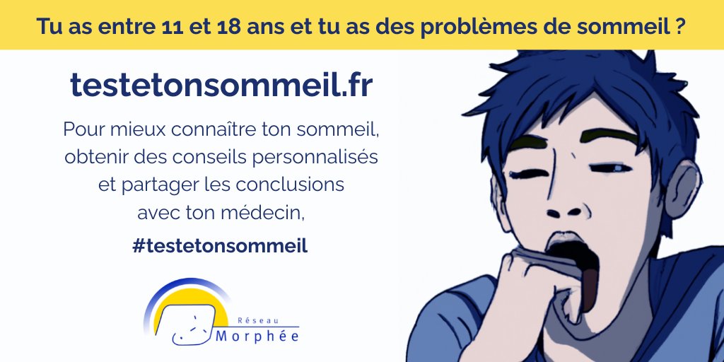 Depuis l'annonce de notre questionnaire du #sommeil pour les #adolescents lundi dernier, vous êtes déjà plus de 150 à l'avoir rempli 😮
Merci de votre confiance, nous sommes ravis de pouvoir vous accompagner 🤝
sommeilenfant.reseau-morphee.fr/ado/questionna…
<a href="/iledefrance/">Région Île-de-France</a> <a href="/ARS_IDF/">ARS Île-de-France</a> #testetonsommeil