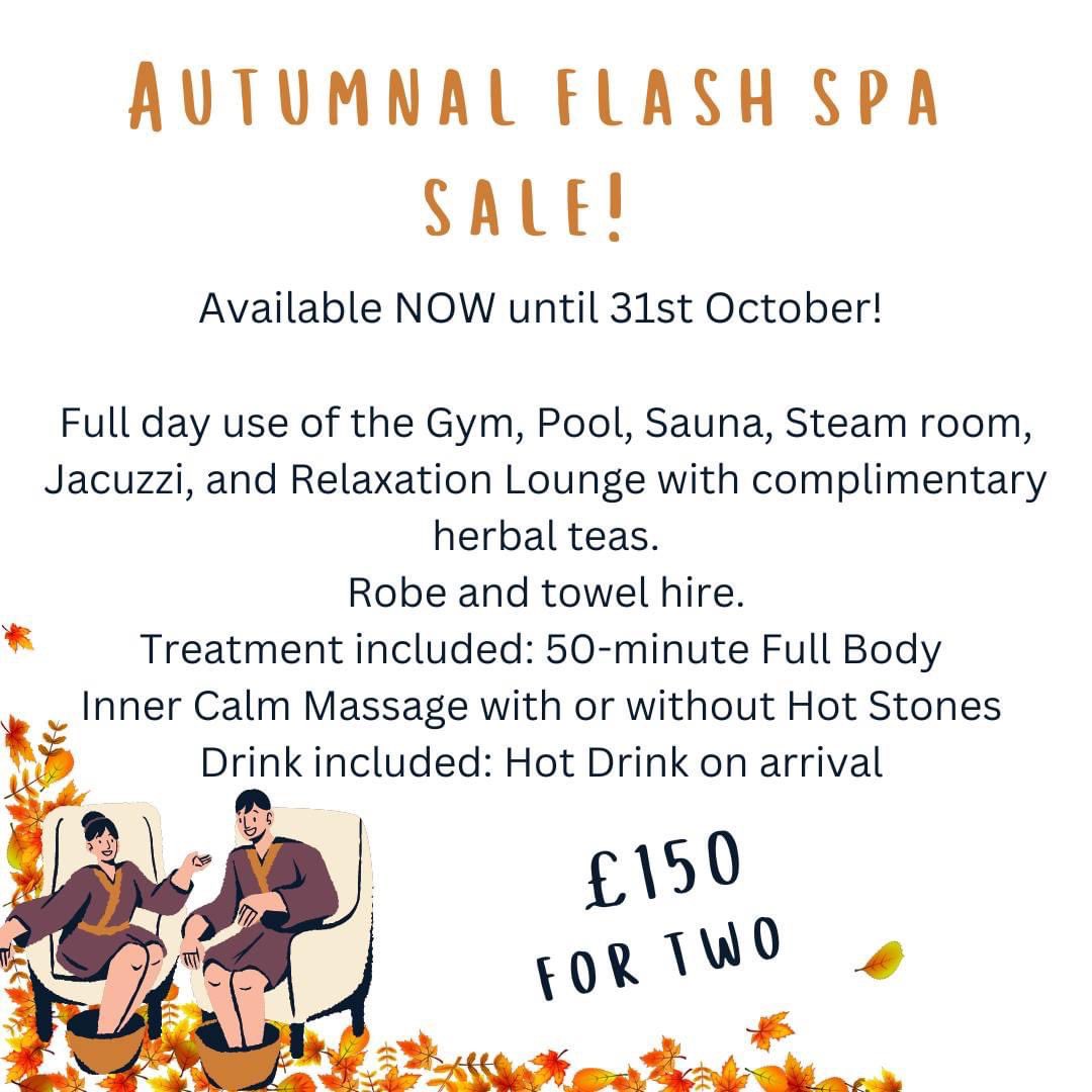 Treat yourself this Autumn at The Gainsborough Health Club & Spa in Cavendish 💆💆‍♂️ Amazing special offer available now until 31st October🍂 thegainsborough.co.uk/spa/