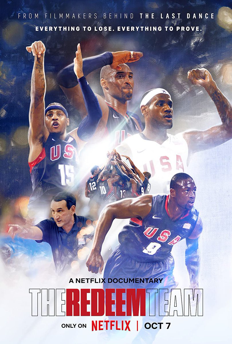 The Redeem Team" is a fantastic documentary on Netflix. 👀📺🏀

➡️ MINDSET! 
➡️ MINDSET!
➡️ MINDSET! 

#TheRedeemTeam #Basketball #Mindset #TeamWork #Greatness #Sport #Business #Life #LebronJames #KobeBryant #Wade #Carmello #CP3 #TeamUSA #USA #Olympics #TheBest #Champions