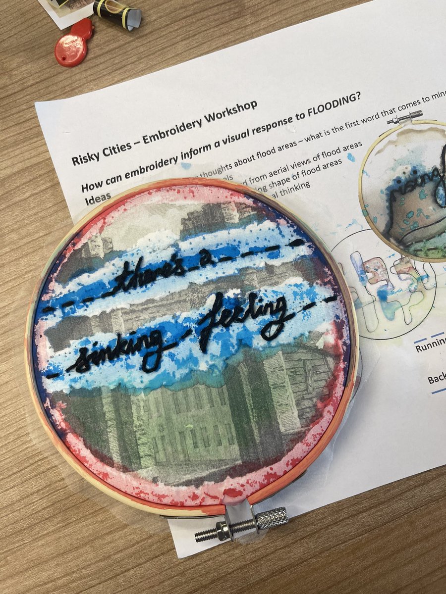 Sayah_Jifa's tweet photo. Expressive products of flood events by participants at the #UKCRP_Showcase #Riskycities #Creativereflections https://t.co/huxpSqkAPY