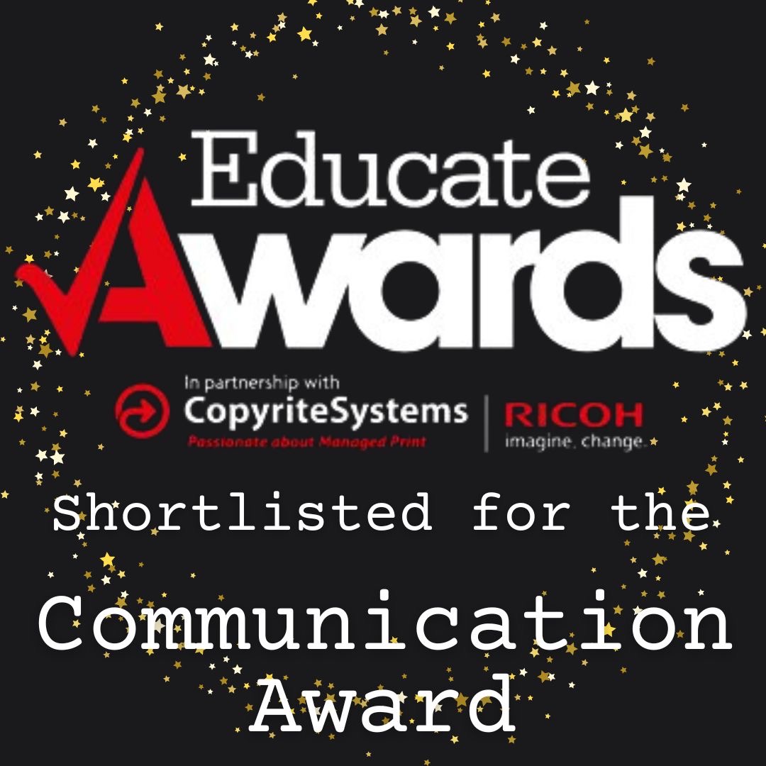 GateacreSchool's tweet photo. Thrilled to have been shortlisted for the Communication Award @EducateAwards for the second year running! Thank you so much @CPMM_MediaGroup @EducateMag #EA22 #GateacreSchool ##TeamGateacre https://t.co/hmiWJ1qKbe