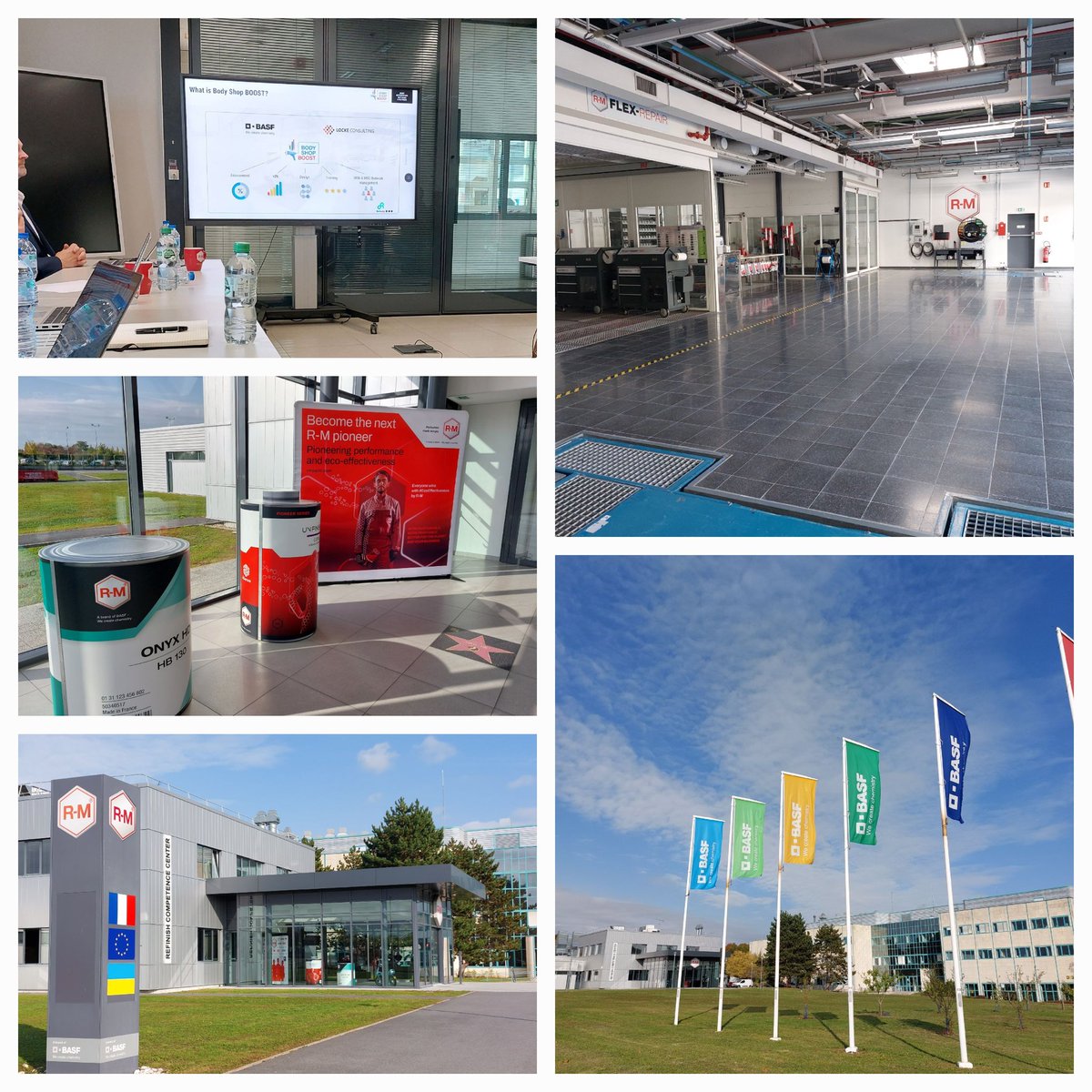 UKBodyshopGuy's tweet photo. Great day at #BASFRefinish Clermont France with one of our valued European strategic partners and BASF colleagues #RM #Agilis #EcoEffectiveness #energysaving https://t.co/9mxodf60Dz