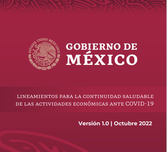 SSalud_mx's tweet image. #ComunicadoSalud

Comité de Nueva Normalidad actualiza lineamientos sobre COVID-19 para continuidad de actividades económicas

➡️ bit.ly/3RY2IEo
