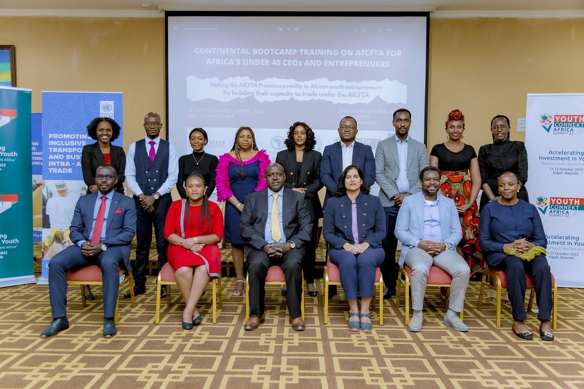 ninsiima_diana's tweet image. With benefits such as the Protocol on Free Movement, and Trade Facilitation, the @AfCFTA will drive a dent in youth unemployment. 
 
Delighted to Coordinate this Continental Bootcamp on #AfCFTA for Africa’s Under 40 CEOs and Entrepreneurs, with 19 countries. #afcftayouthinclusion