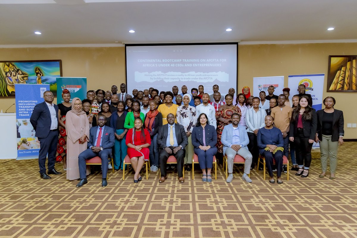 ninsiima_diana's tweet image. With benefits such as the Protocol on Free Movement, and Trade Facilitation, the @AfCFTA will drive a dent in youth unemployment. 
 
Delighted to Coordinate this Continental Bootcamp on #AfCFTA for Africa’s Under 40 CEOs and Entrepreneurs, with 19 countries. #afcftayouthinclusion