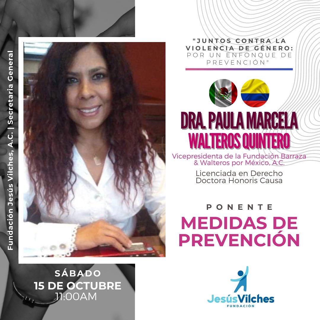 JesusVilchesAC's tweet photo. Conoce a las Ponentes de la Conferencia, “Juntos Contra la Violencia de Género: Por un Enfoque de Prevención”.

¡Te esperamos! Regístrate aquí: https://t.co/peIMPK9nOB

👩🏻‍💻🧑🏽‍💻 La conferencia será Presencial con “CUPO LIMITADO”. 

#FundacionJesusVilches #juntossomosmasfuertes https://t.co/sqNI8Oerfj