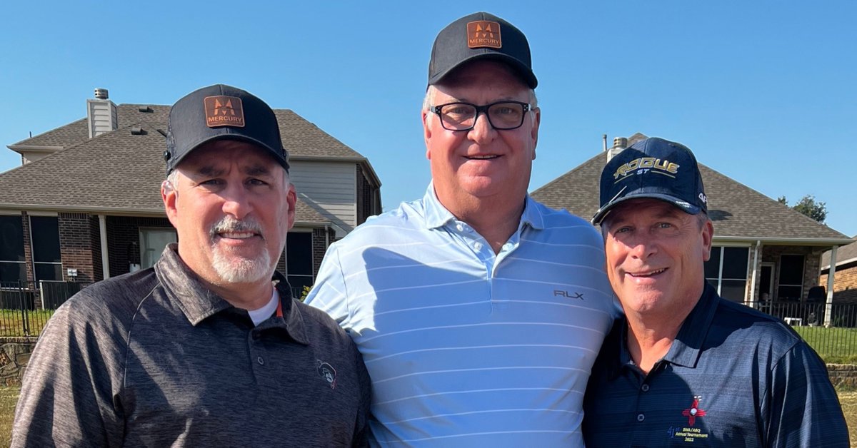 MercuryGSE's tweet photo. We were honored to be a sponsor of the first inaugural golf tournament by Dave Jones 🏌️‍♂️

⛳️  Here we have David Dieterich and Devin Sinclair from our team pictured with Tim Smith from Southwest Airlines and Tony Rubino with American Airlines 

✈️ Mercury Keeps It Moving https://t.co/6Za0kc5GGI
