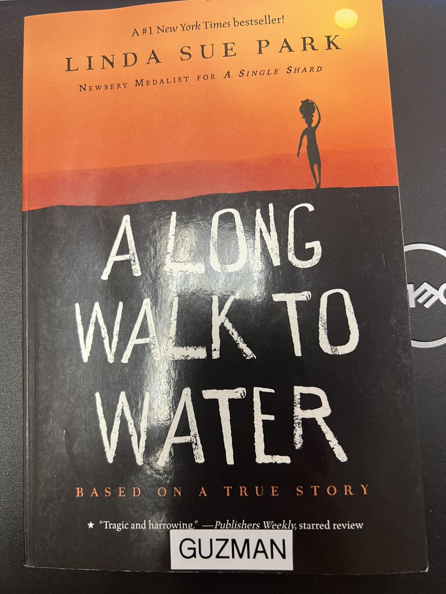Just finished reading #ALongWalkToWater @LindaSuePark kept my 4/5 grade students on their toes-best book they ever read- now they all want a copy  -when you find a book you love you will never want to put it down- so glad I got to share this with them #Waterforsouthsudan