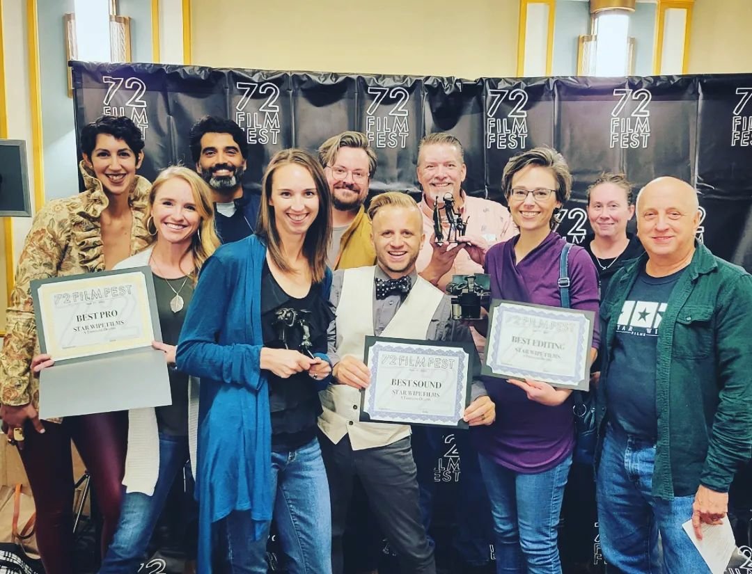 🏆🏆🏆 We're honored to be so recognized at the <a href="/72FilmFest/">72 Film Fest</a> yet again! Three wins for our film, "A Thousand Deaths": Best Pro, Sound, and Editing.
⭐Plus noms for Best Acting, Costume, Cinematography, Writing, and Best of Fest.
⭐Way to go, team!
#72filmfest #awards #FilmFestival
