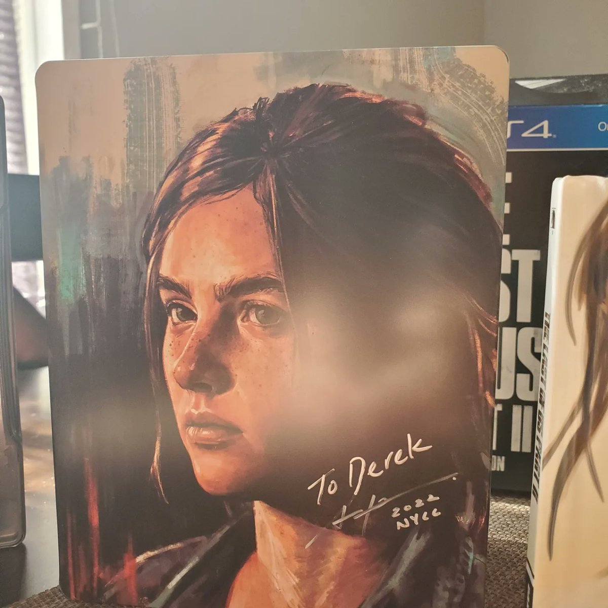 Thank you so much to illustrator <a href="/alicexz/">Alice X. Zhang</a> for signing my steelbook copy of The Last of Us Part 2, which she made the incredible artwork for. Super proud to have this in my personal collection from an incredible artist. <a href="/Neil_Druckmann/">Neil Druckmann</a> Keep her for everything <a href="/Naughty_Dog/">Naughty Dog</a> related!